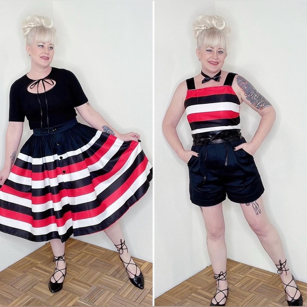 Oblong box shop play suit n skirt sz L - Picture 3 of 14